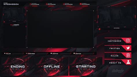 Stream Overlay Template 2020 Download On Behance In 2020 Overlays