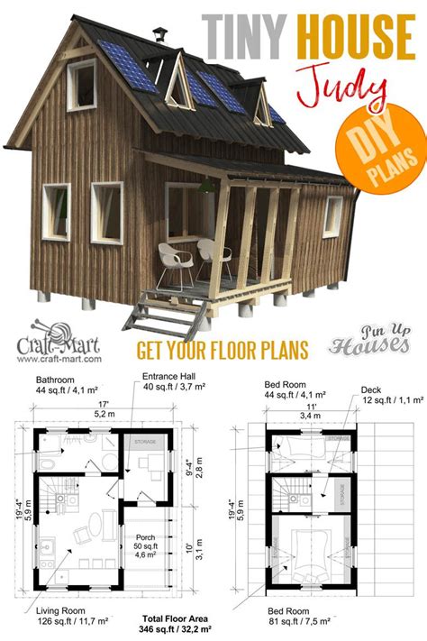Small Two Story House Plans Judy In 2020 Tiny House Plans House