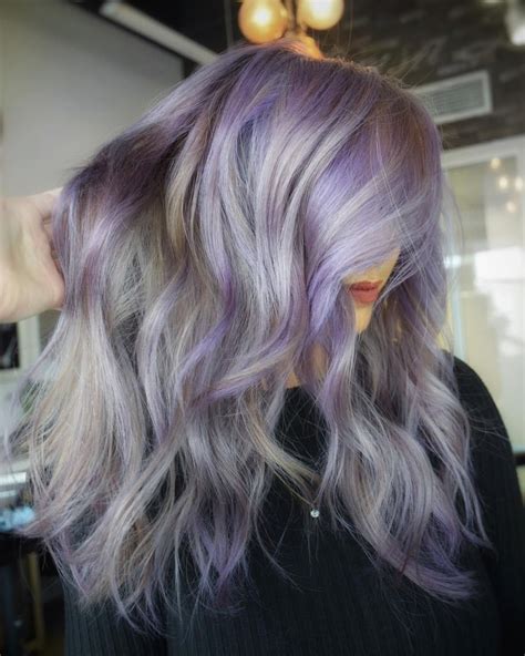 The Prettiest Pastel Purple Hair Ideas In 2020 White Ombre Hair Purple Hair Purple Grey Hair