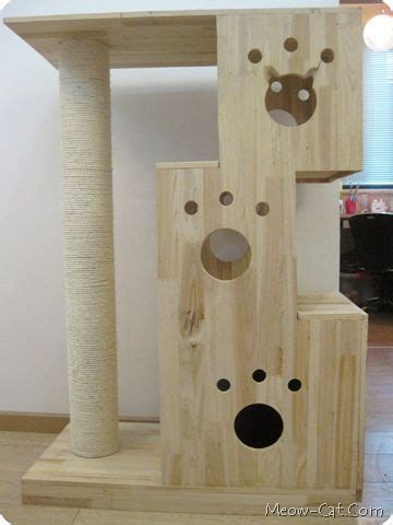 All cat tree plans come in pdf format and are available for instant download so you can start building you cat condo today! 19 best images about diy cat tree house on Pinterest ...