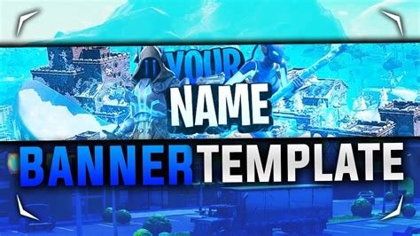 Epic Fortnite Banner Template And Speedart Free Download Youtube