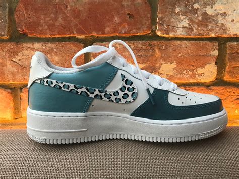 customised leopard print air force 1s etsy