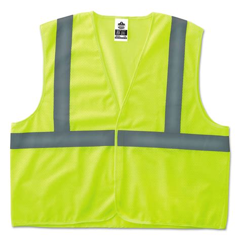 Glowear 8205hl Type R Class 2 Super Econo Mesh Safety Vest Lime Small