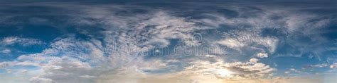 Seamless Cloudy Dark Sky Before Storm Hdri Panorama 360