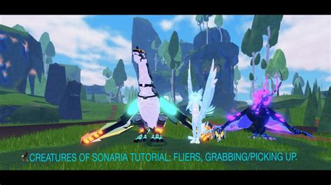 Creatures Of Sonaria Tutorial 2 Flyingfliers And Grabbingpicking Up