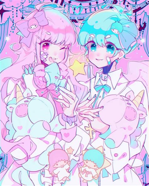 キッス qies in Pastel goth art Anime art Kawaii art