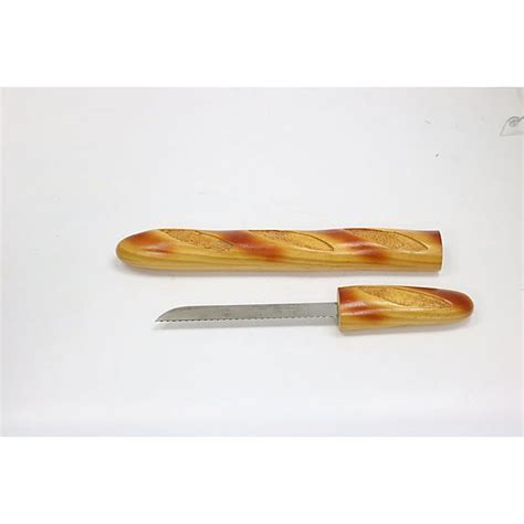 French Baguette Shaped Bread Knife Chairish