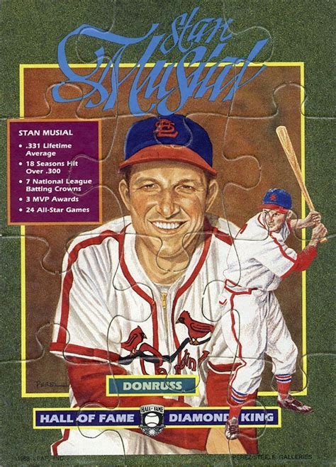 1988 Donruss Stan Musial Puzzle Baseball Cards Complete Your Puzzle