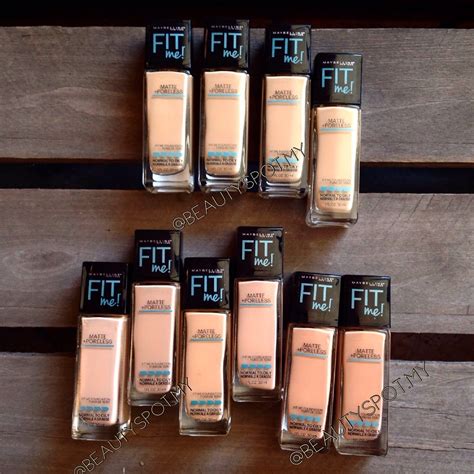 Maybelline Fit Me Foundation Matte Poreless Nude Beige