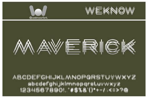 Maverick Font By Weknow · Creative Fabrica