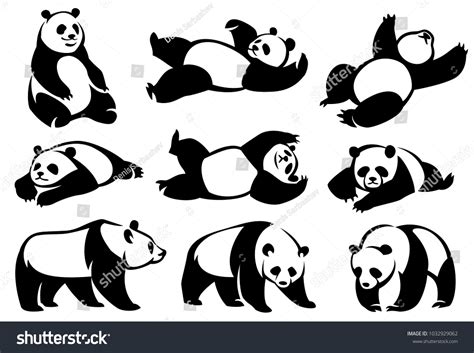 Silhouette Panda Images Stock Photos And Vectors Shutterstock