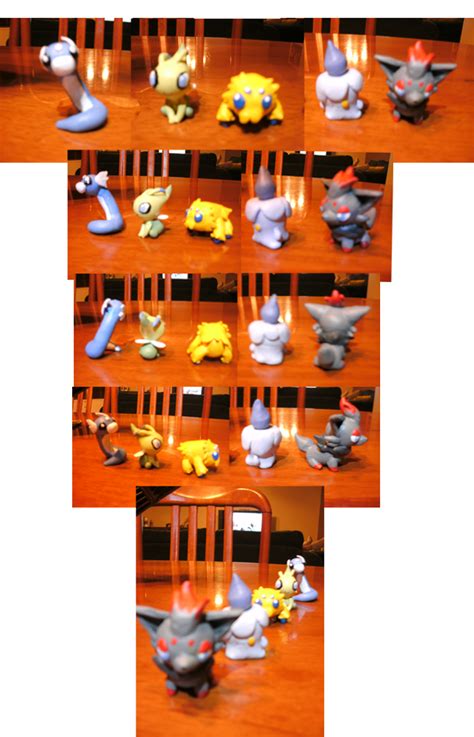 Pokemon Clay Figures By Sakura Rose12 On Deviantart