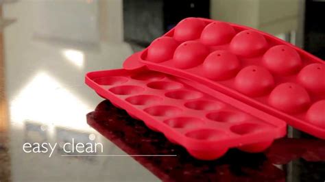 For party ready cake that is bite sized, look no further than th. Cake pops using silicone cake pop mould - YouTube