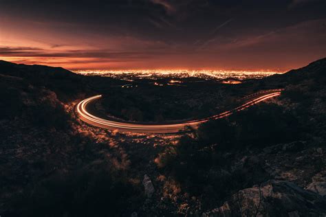 Winding Road Sunset