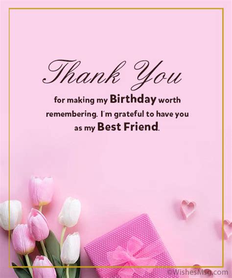 Thank You Messages For Birthday Wishes WishesMsg