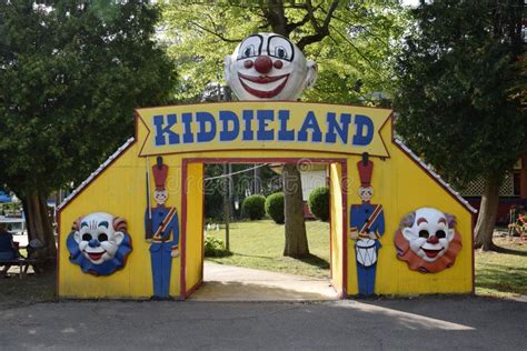 Kiddieland Amusement Park Sign At Conneaut Lake Pa Editorial Stock