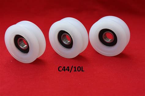 44mm Round U Groove Nylon Pulley With Ball Bearing Wheels Roller For