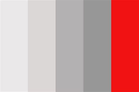 Greyred Color Palette Red Colour Palette Grey Color Palette Brand