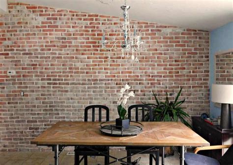 Real Thin Brick Accent Wall Tutorial Crafty Little Gnome