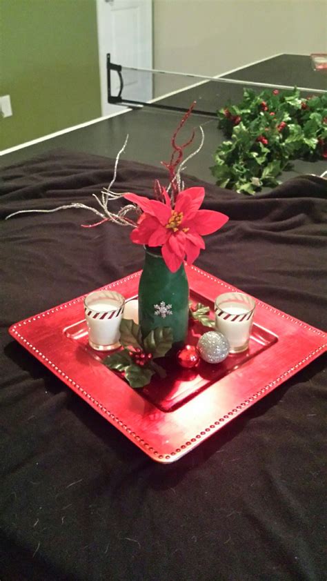 Center piece for work holiday party | Work holiday party, Table decorations, Decor