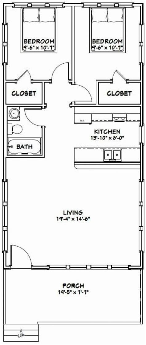The lofted cabin is available in 10', 12', 14', & 16' widths. 12x24 Cabin Floor Plans 20x38 House 20x38h1 760 Sq Ft ...