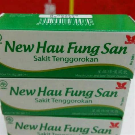 New Hau Fung San Obat Sariawan Herbal China Kemasan Baru Shopee