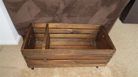 Extra Large Rolling Wood Crate By Blackironworks On Etsy Wood Crates