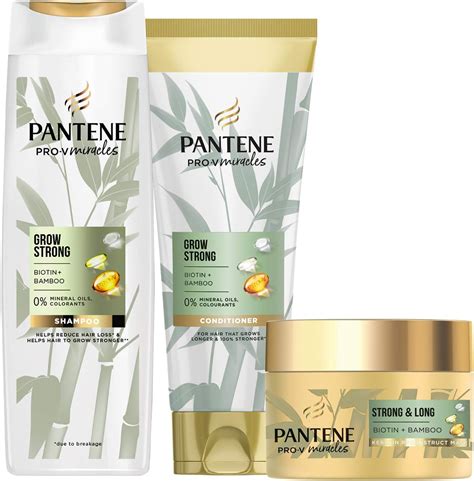 Pantene Grow Strong Hair Loss Treatment For Women With Bamboo And