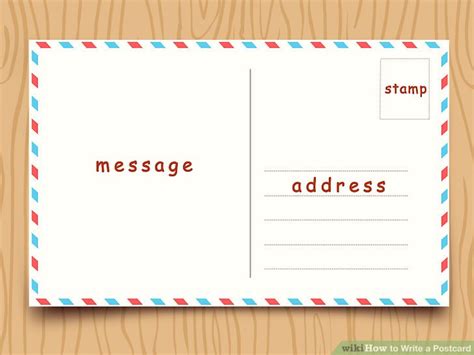 How To Write A Postcard With Sample Postcards Wikihow