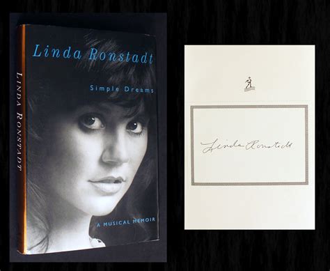 Simple Dreams Signed By Linda Ronstadt De Ronstadt Linda Near Fine