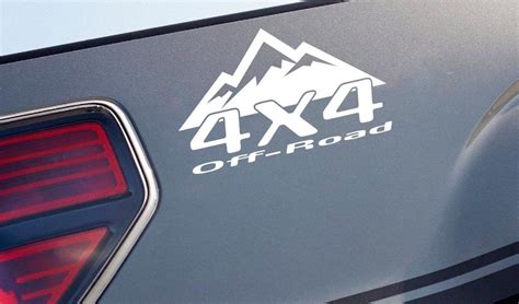 4x4 Off Road Mountain Decal Sticker Emblem Racing Truck Logo Fits