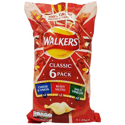 Walkers Classic Variety 6 Pack 6 X 25g Blightys British Store