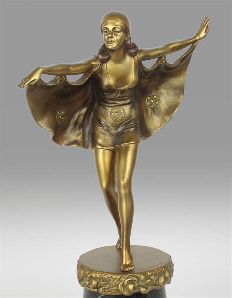 Shop with afterpay on eligible items. Art Deco Bat Dancer Sculpture by Otto Poertzel, 1920s for sale at Pamono