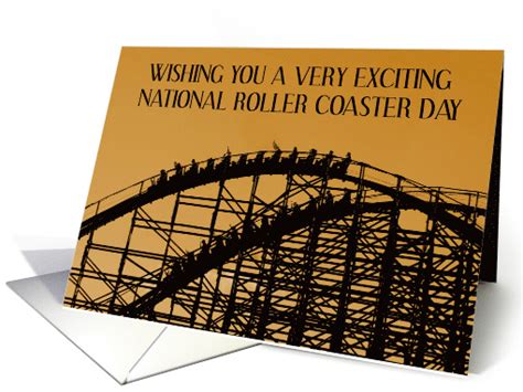 National Roller Coaster Day August 16th Card 1694652