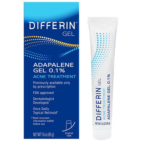 Differin Adapalene Gel 01 Acne Treatment Walgreens