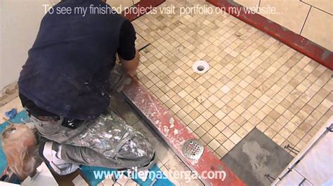 Part 4 How To Tile Shower Floor Shower Pan Mud Bed And Preparation