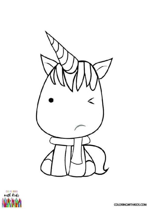 A Very Cute Diy Printable Kawaii Unicorn Coloring Page This Page Is