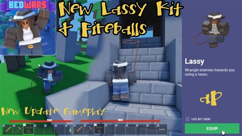 Andersonplays Roblox Bedwars 🤠 Lassy Kit Fireball Update
