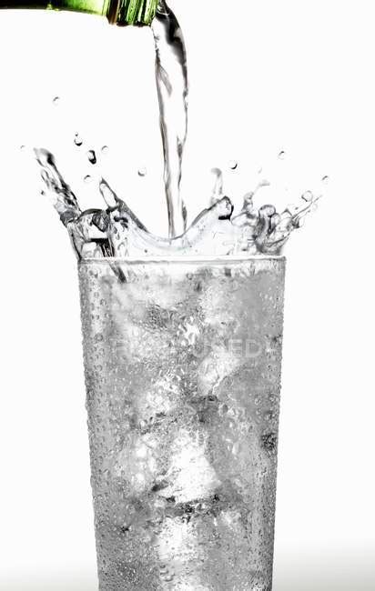 Pouring Water Into Glass — Outdoors Rustic Stock Photo 149162606