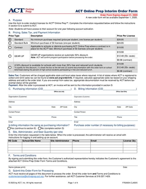 Fill Free Fillable Act Inc Pdf Forms