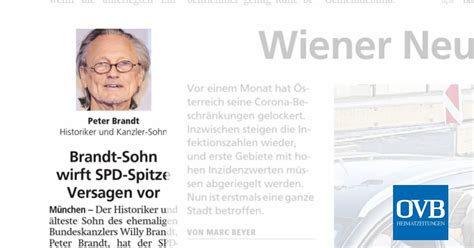Brandt Sohn Wirft Spd Spitze Versagen Vor Ovb Heimatzeitungen