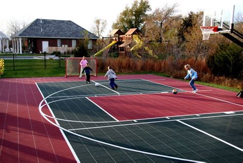 Multi Game Courts At Basketball