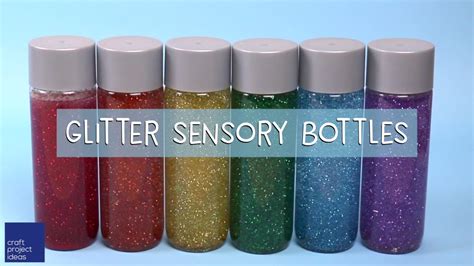 Rainbow Glitter Sensory Bottles Youtube