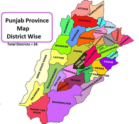 Punjab Map Districts In Punjab Map Geography Map Indi