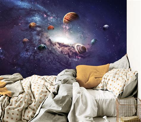 3d Galaxy Planet 034 Wall Murals Aj Wallpaper