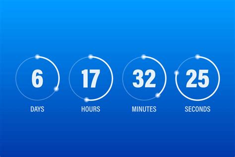 Flip Countdown Clock Counter Timer Vector Time Remaining Count Down
