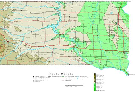 South Dakota Tourist Attractions Map Draw A Topographic Map Vrogue