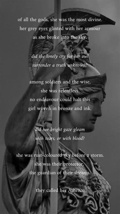 Athena Goddess Of Wisdom Greek Mythology Quotes Greek Goddess Art Goddess Quotes