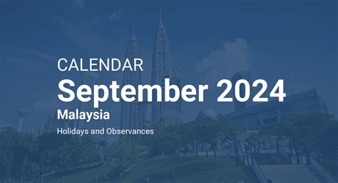 September 2024 Calendar Malaysia