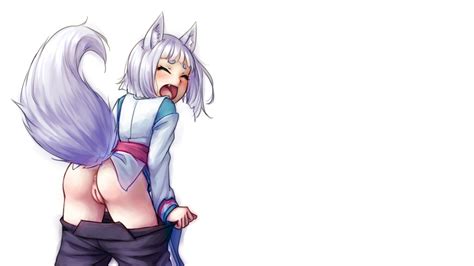 Rule 34 Animal Ears Anus Ass Blush Cute Fang Fox Girl Japanese